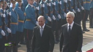 Predsednik Rumunije Trajan Basesku doputovao je u dvodnevnu posetu Srbiji